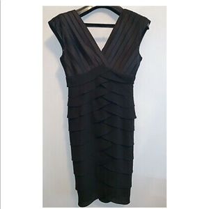 Adrianna Pappell Shuttter Pleat Cocktail Dress